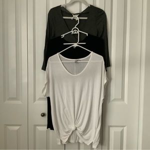 Maternity/Nursing Basic Tops bundle 3pc